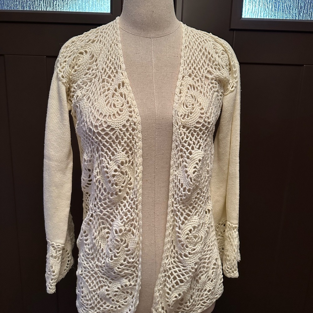 Vintage Ivory Cardigan.
